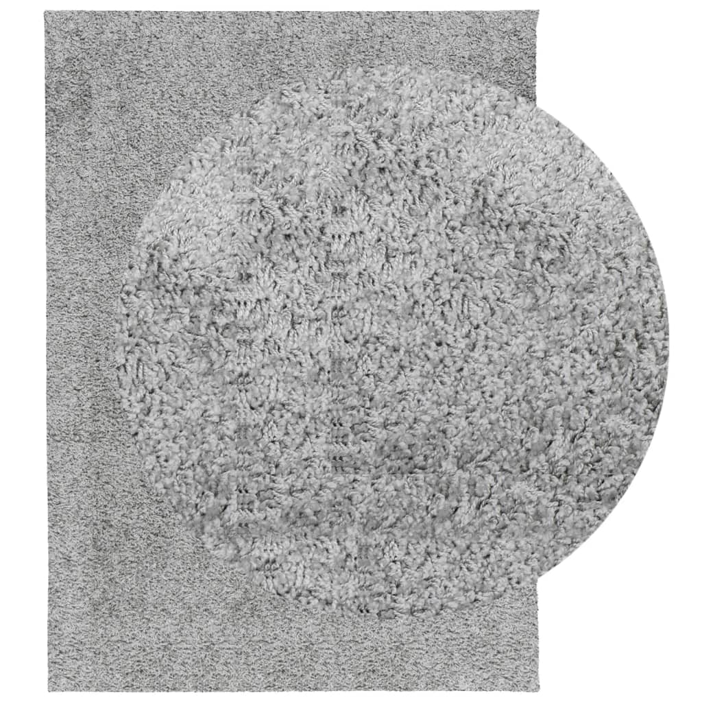  Shaggy-Teppich PAMPLONA Hochflor Modern Grau 140x200 cm