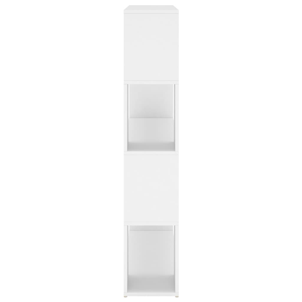  Bücherregal Raumteiler Weiß 100x24x124 cm
