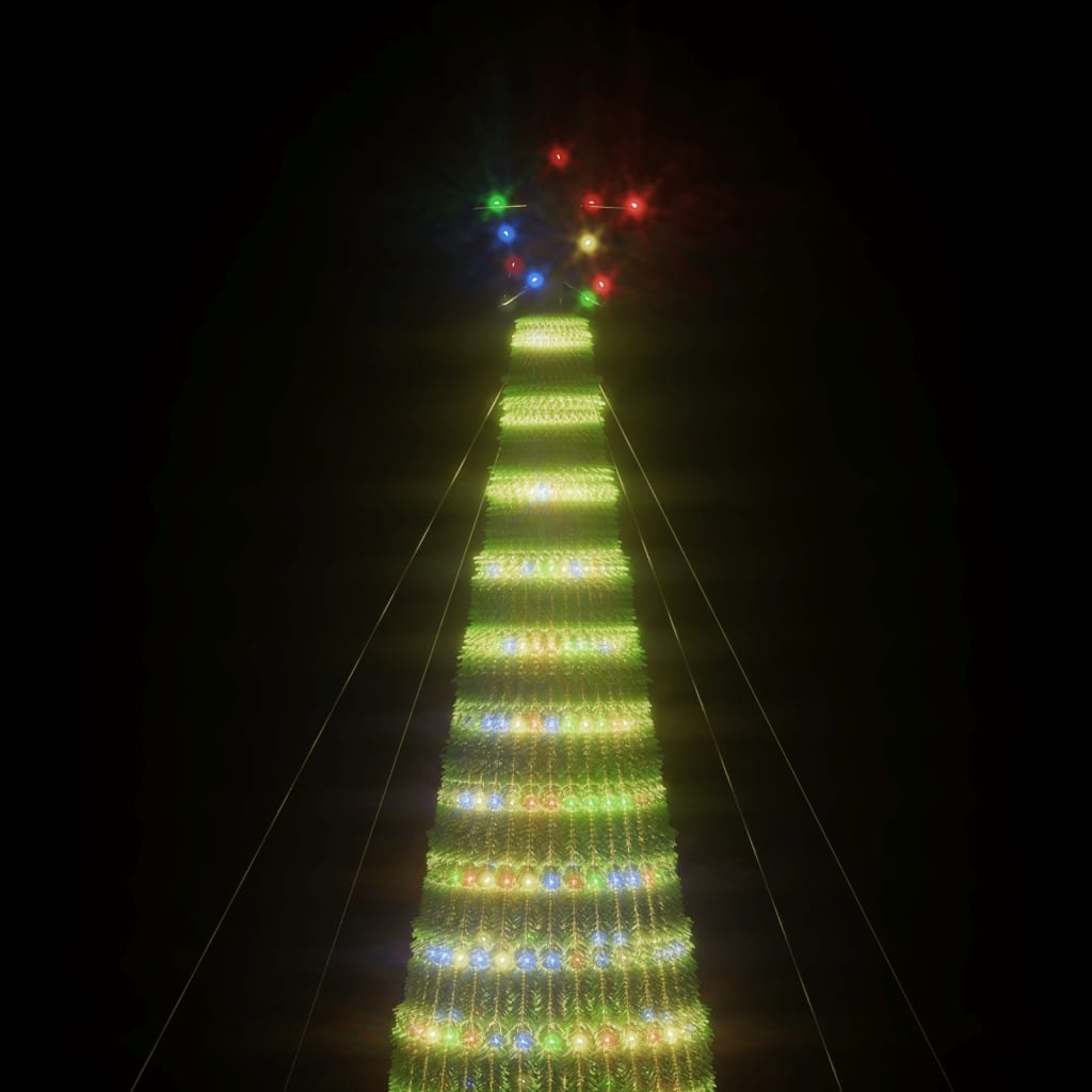  Weihnachtsbaum Kegelform 1544 LEDs Mehrfarbig 500 cm