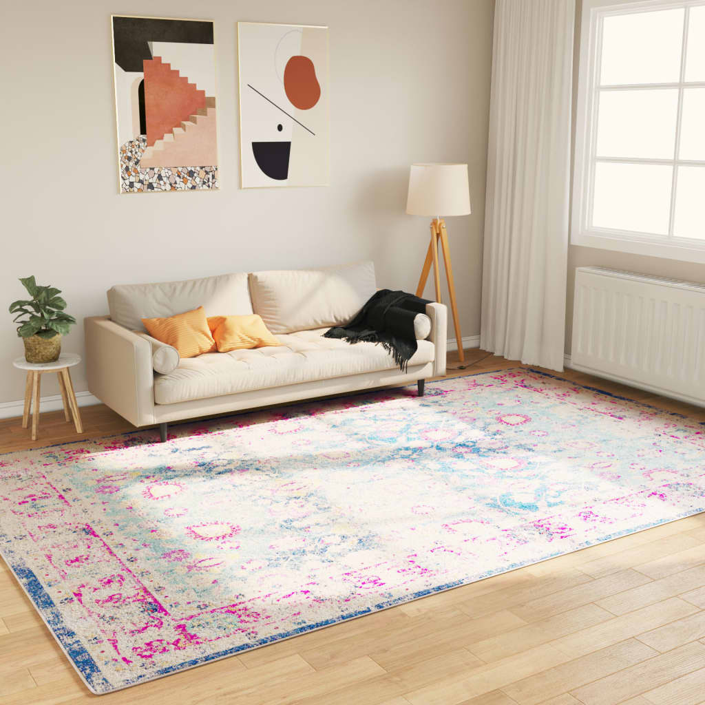  Teppich Waschbar Mehrfarbig 190x300 cm Rutschfest