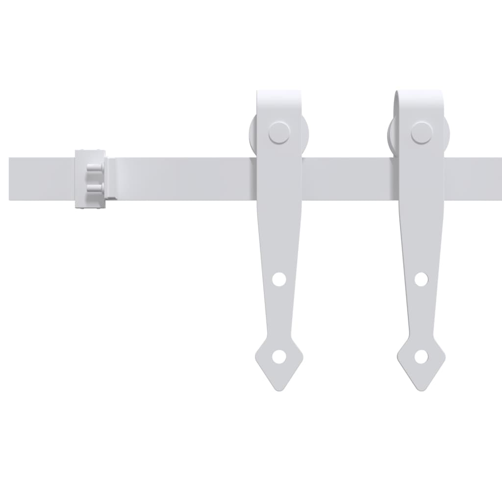  Mini Schiebetürbeschlag Set für Schranktüren Carbonstahl 152 cm