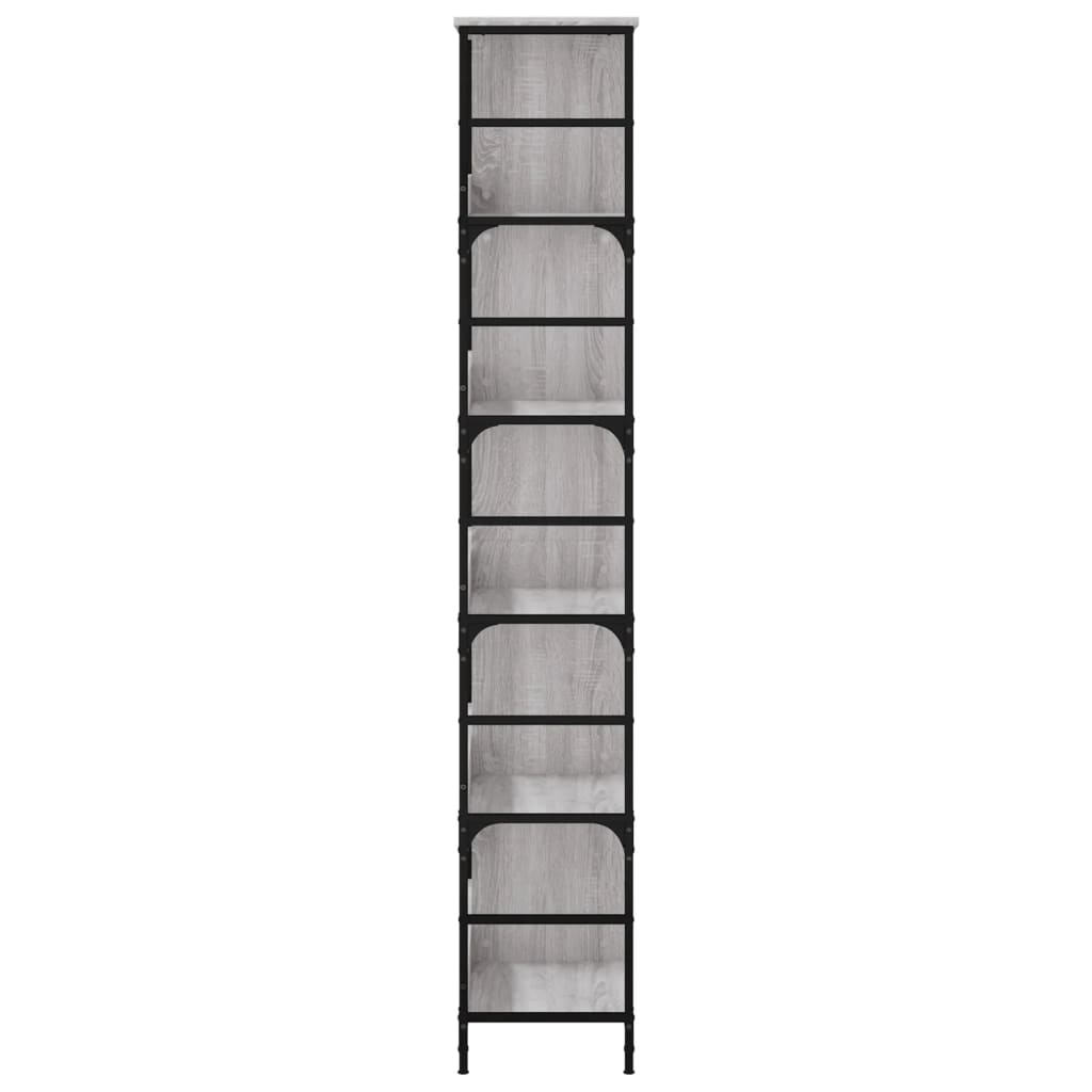 Bücherregal Grau Sonoma 78,5x33x188,5 cm Holzwerkstoff