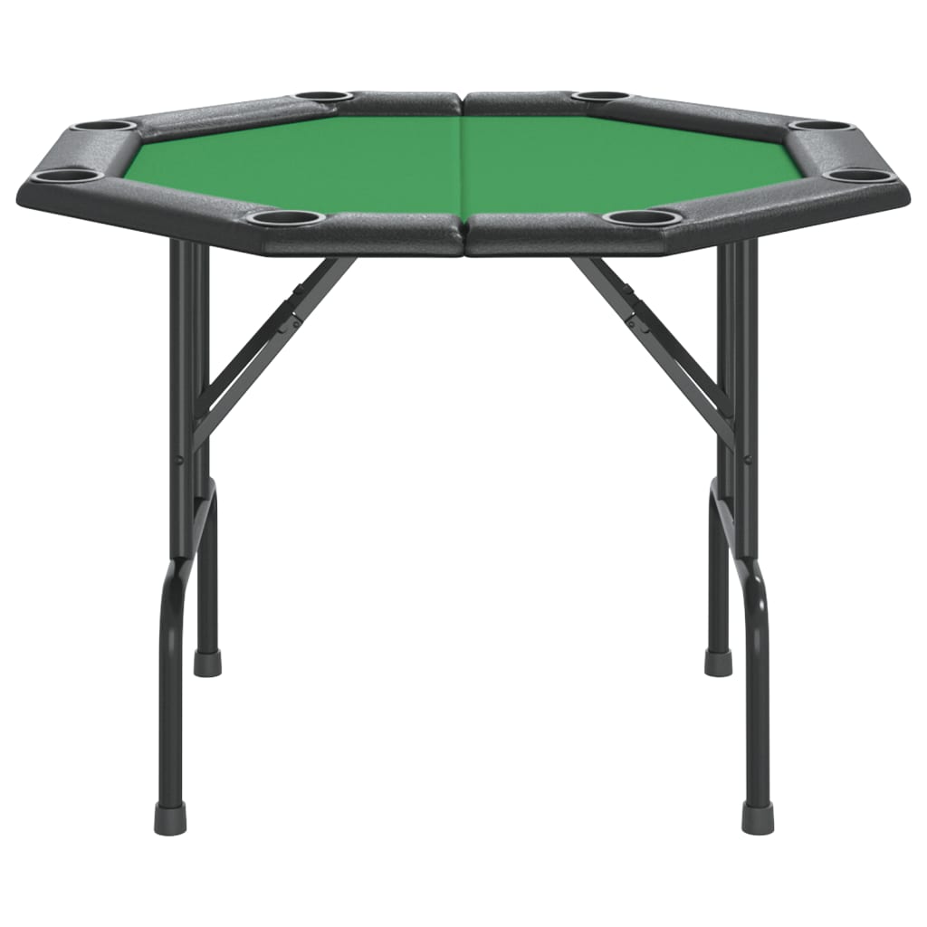  Pokertisch Klappbar 8 Spieler Grün 108x108x75 cm