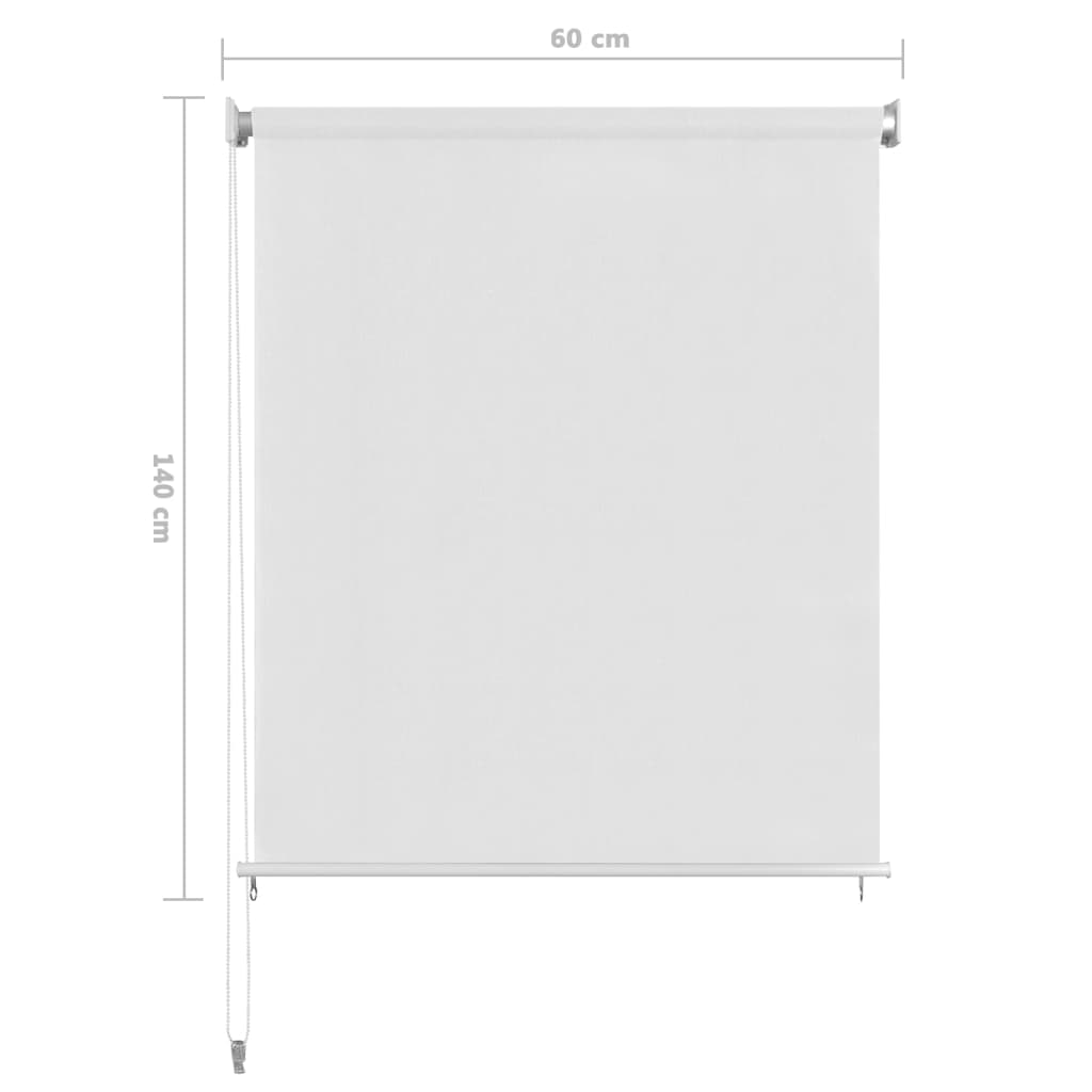  Außenrollo Weiß 60x140 cm HDPE