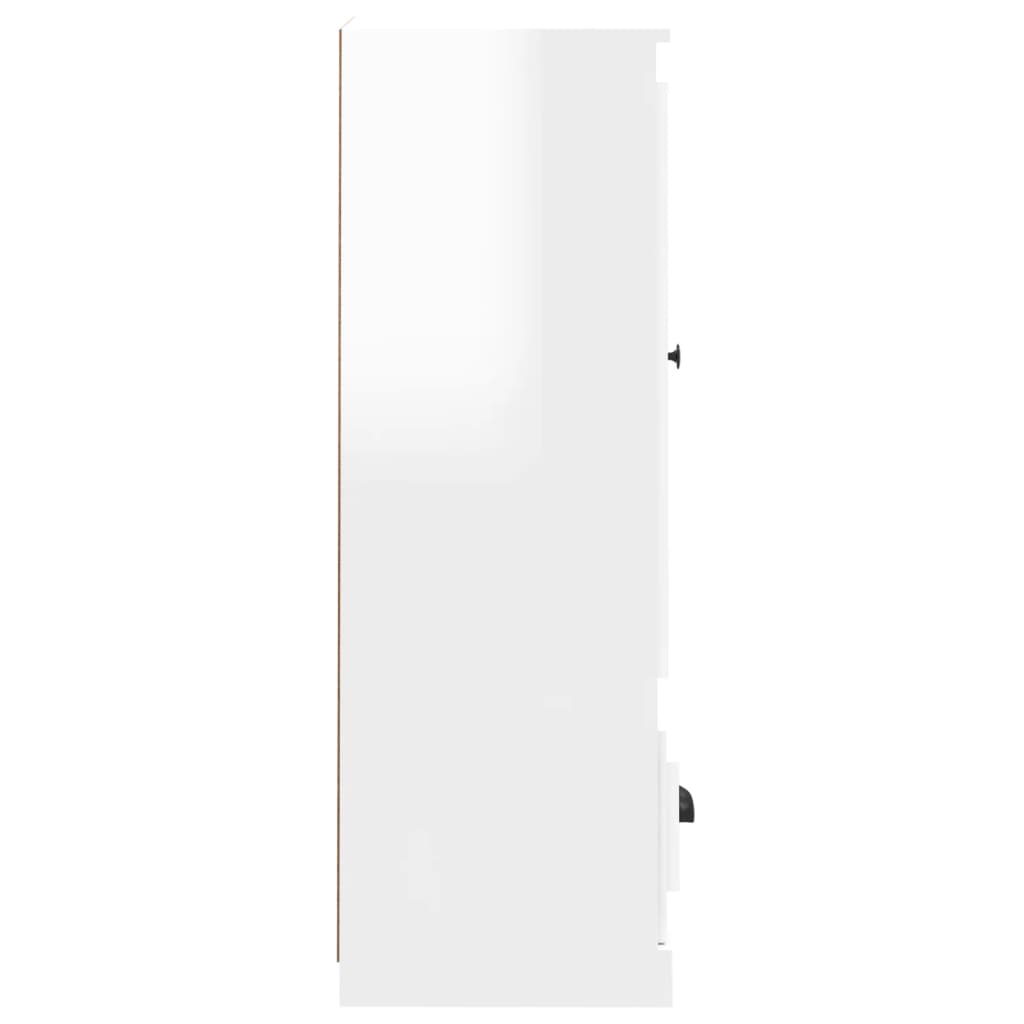  Highboard Hochglanz-Weiß 36x35,5x103,5 cm Holzwerkstoff