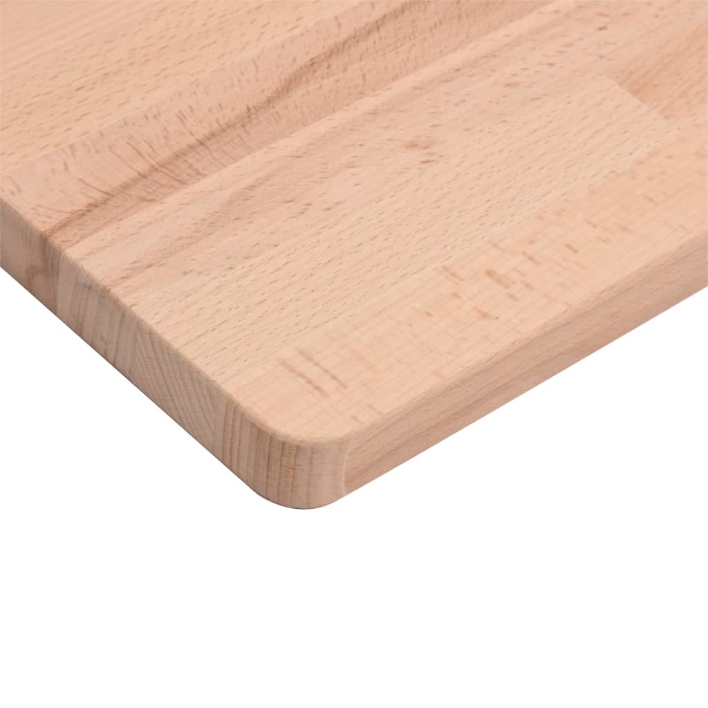  Tischplatte 80x80x1,5 cm Quadratisch Massivholz Buche