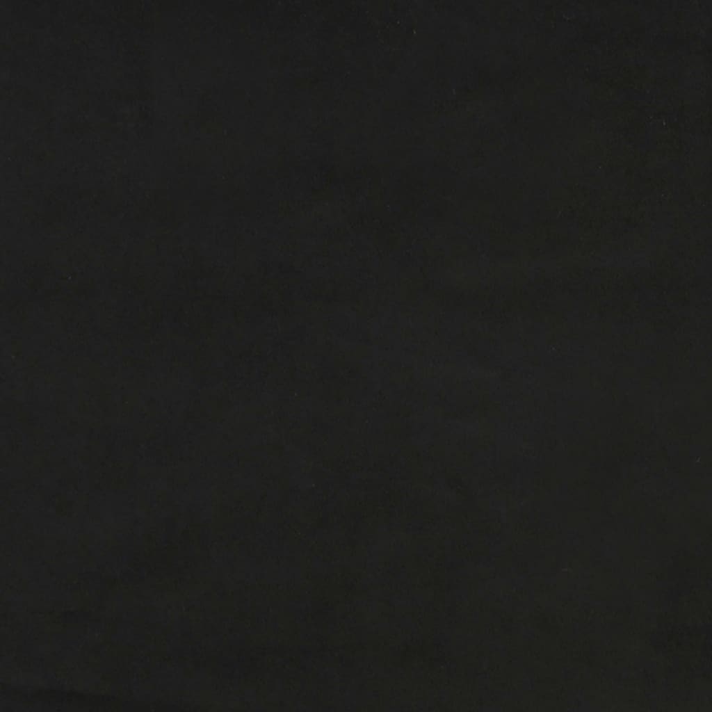  Bettgestell mit Kopfteil Schwarz 180x200 cm Samt