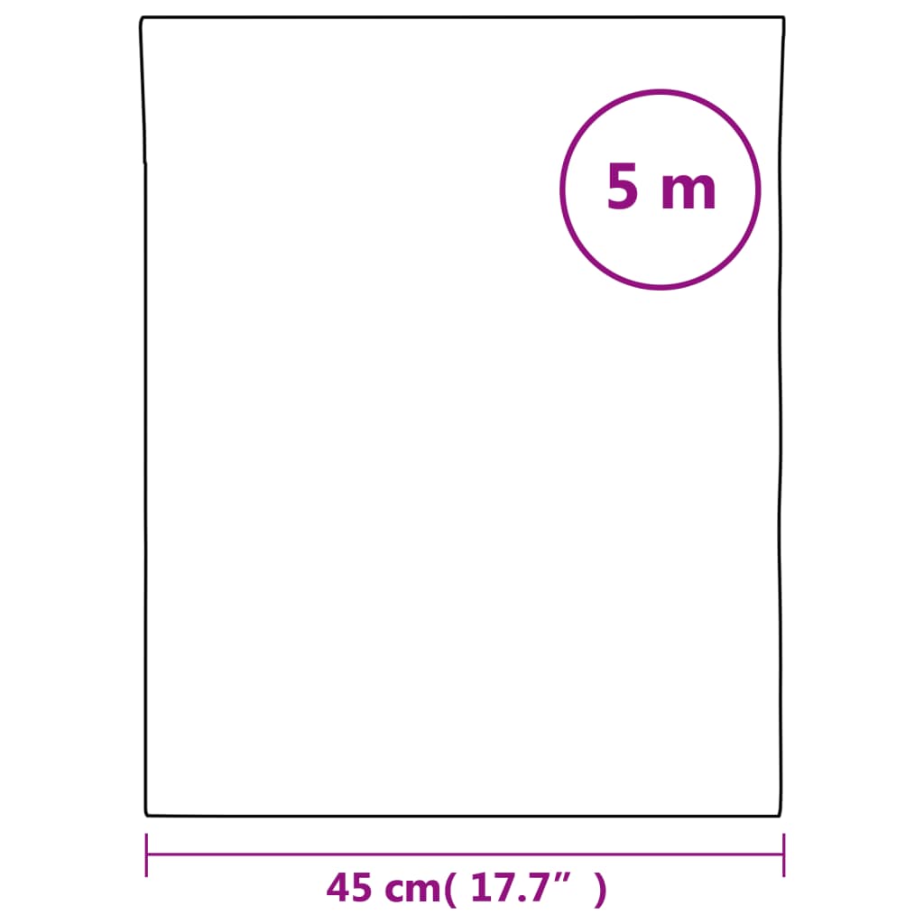  Fensterfolie Statisch Matt Transparent Grau 45x500 cm PVC