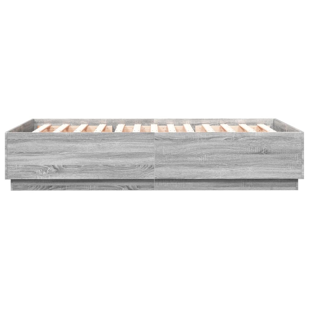  Bettgestell Grau Sonoma 140x200 cm Holzwerkstoff