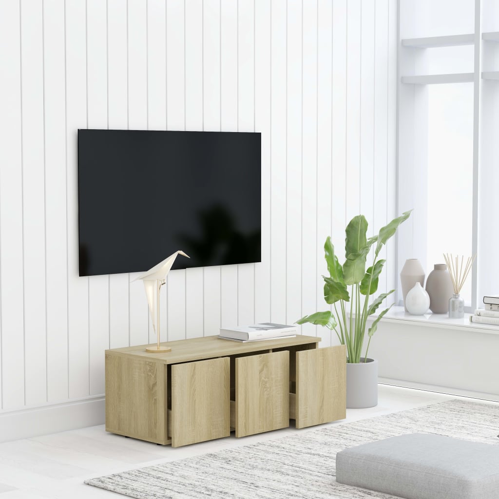  TV-Schrank Sonoma-Eiche 80x34x30 cm Holzwerkstoff