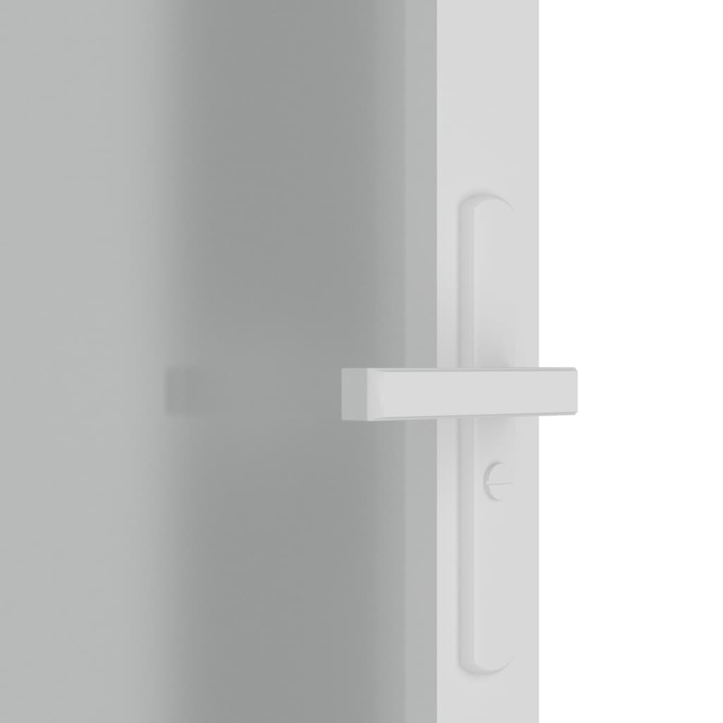  Innentür 83x201,5 cm Weiß Mattglas und Aluminium