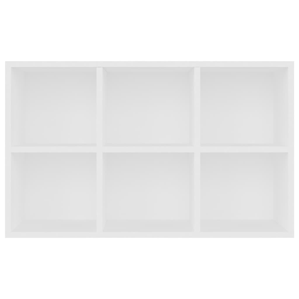  Bücherregal/Sideboard Weiß 66x30x98 cm Holzwerkstoff