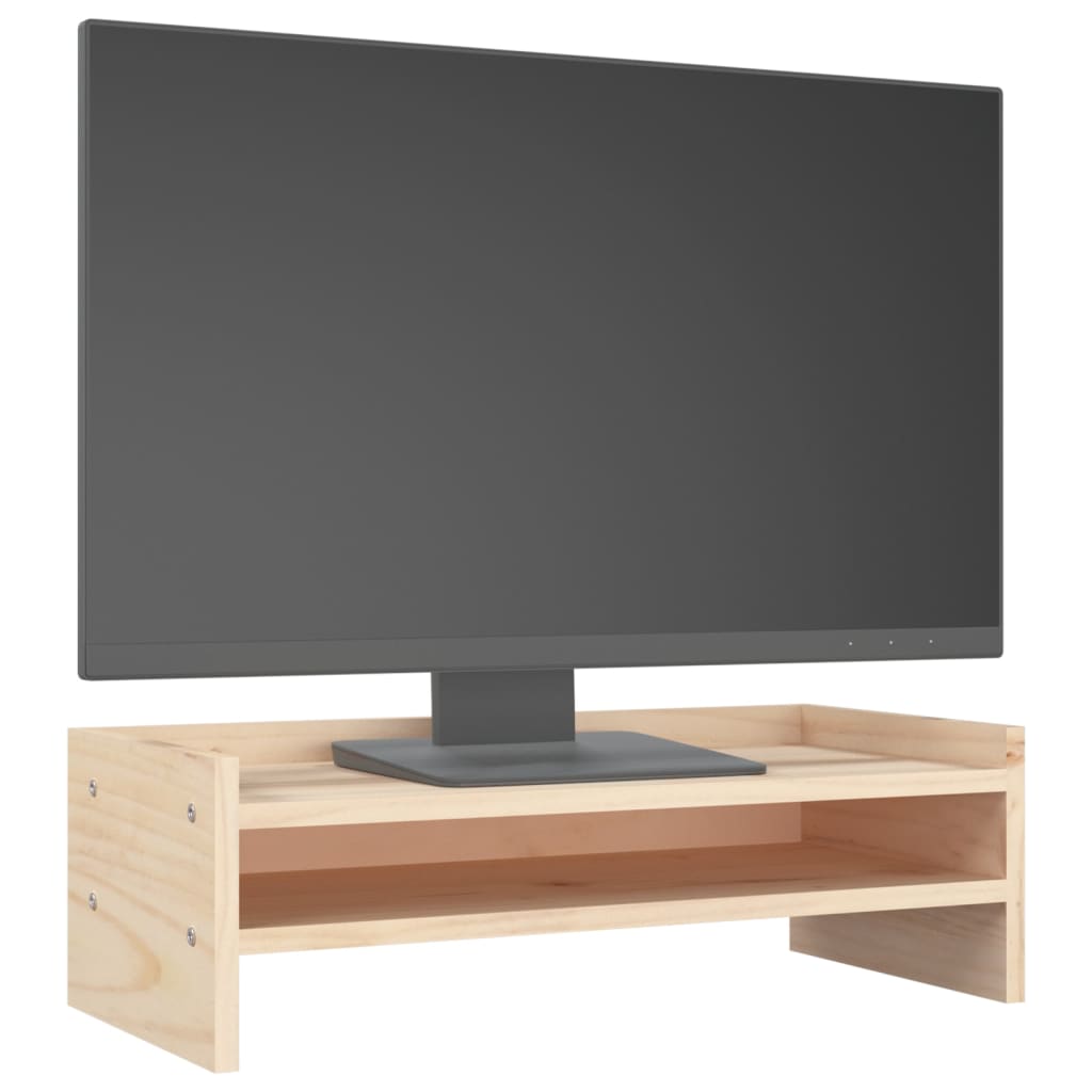  Monitorständer 50x24x16 cm Massivholz Kiefer