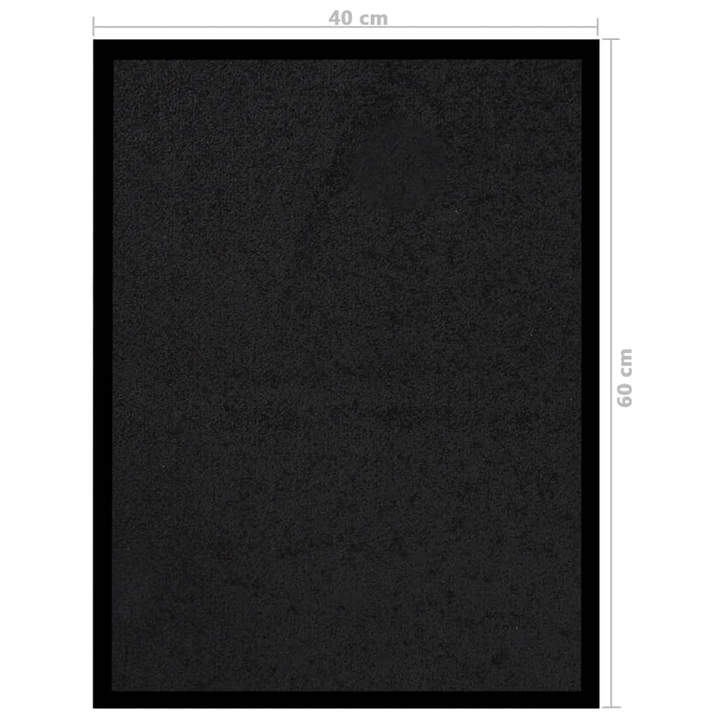  Fußmatte Schwarz 40x60 cm 