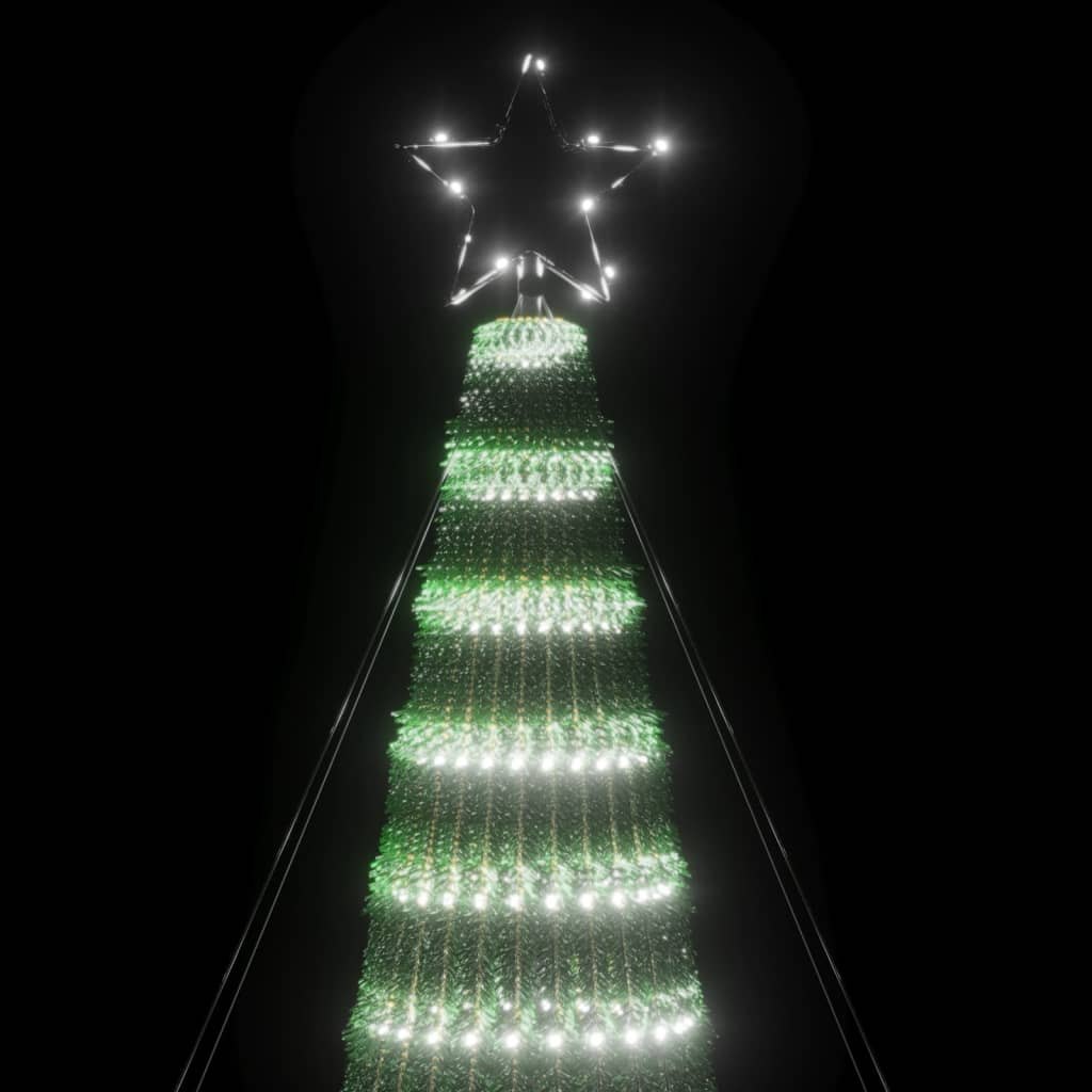  Weihnachtsbaum Kegelform 688 LEDs Kaltweiß 300 cm