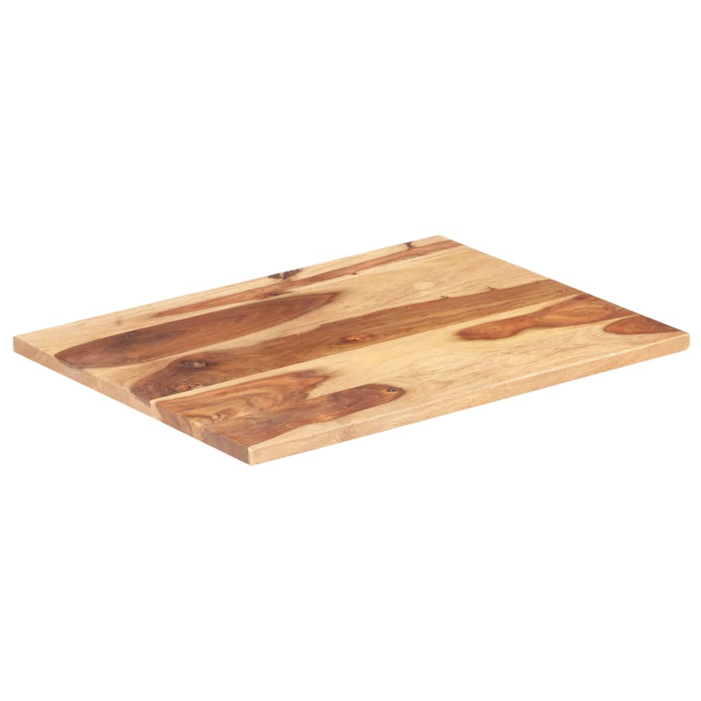  Tischplatte Massivholz Akazie 25-27 mm 70x80 cm