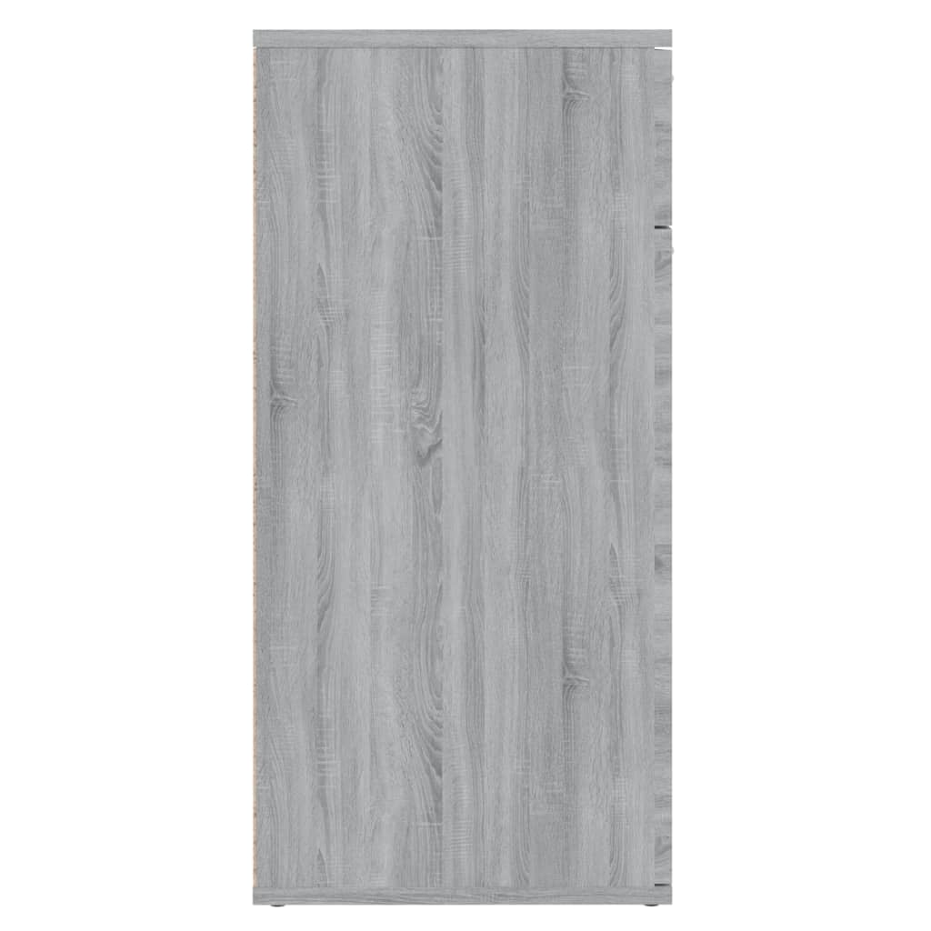  Sideboard Grau Sonoma 80x36x75 cm Holzwerkstoff