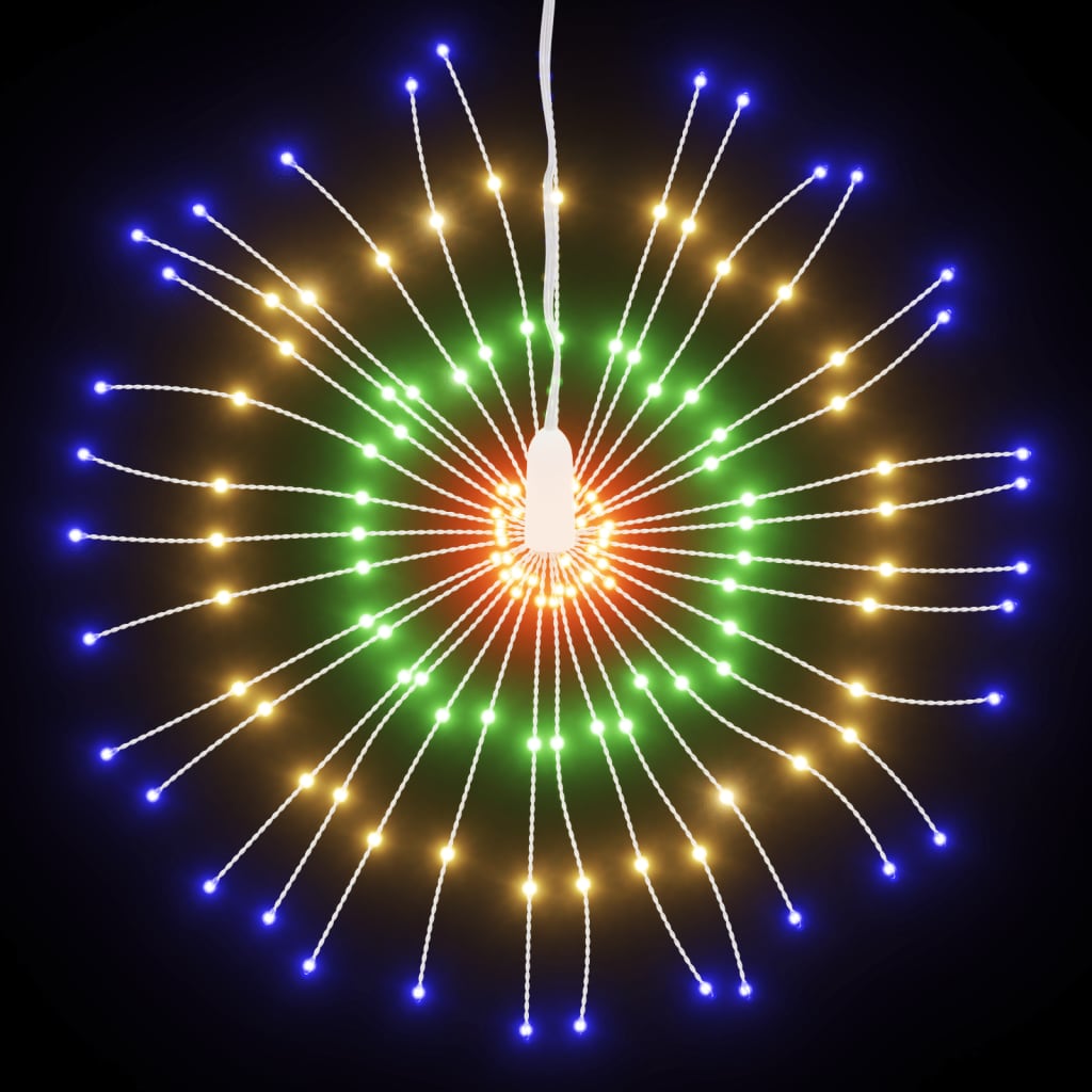  Weihnachtsbeleuchtungen Feuerwerk 2 Stk. 140 LEDs Mehrfarbig