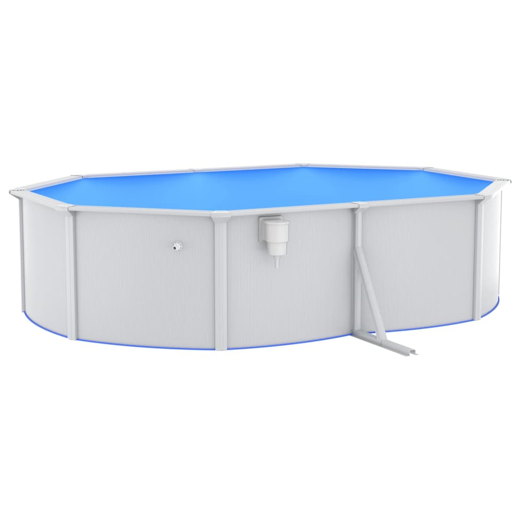  Pool mit Sicherheitsleiter 490x360x120 cm