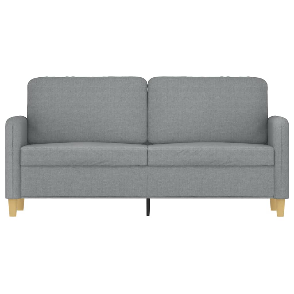  2-Sitzer-Sofa Hellgrau 140 cm Stoff