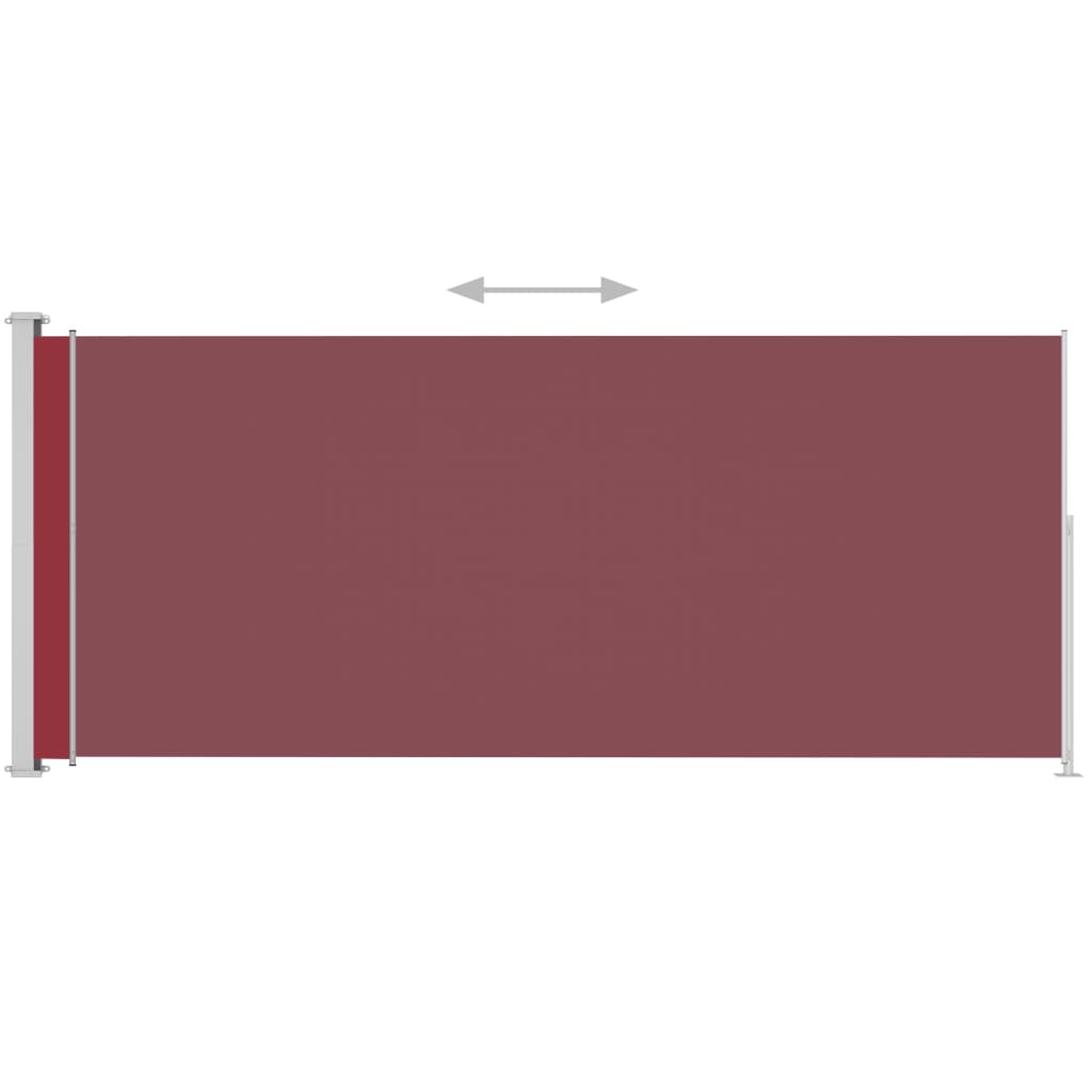  Seitenmarkise Ausziehbar 180x500 cm Rot