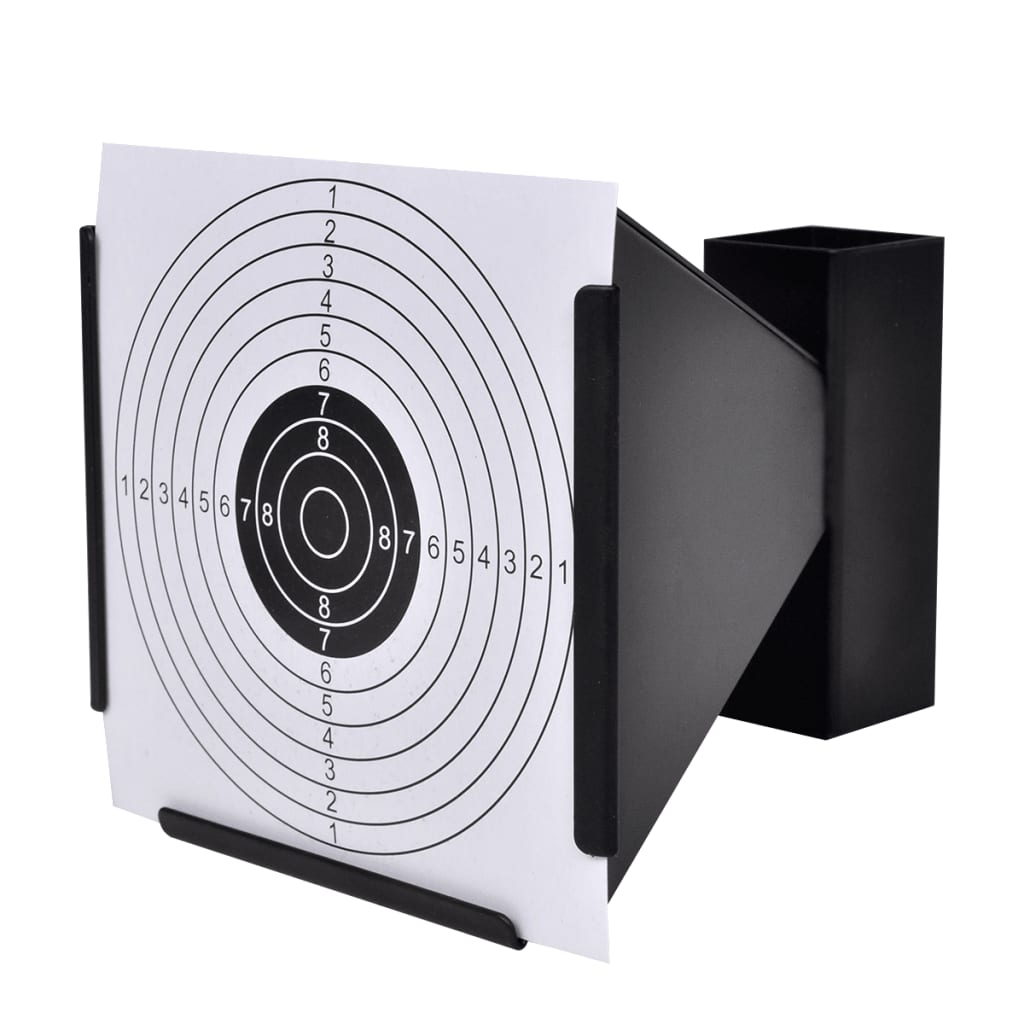  Kugelfang 14 cm + 100 Zielscheiben aus Papier Trichter 