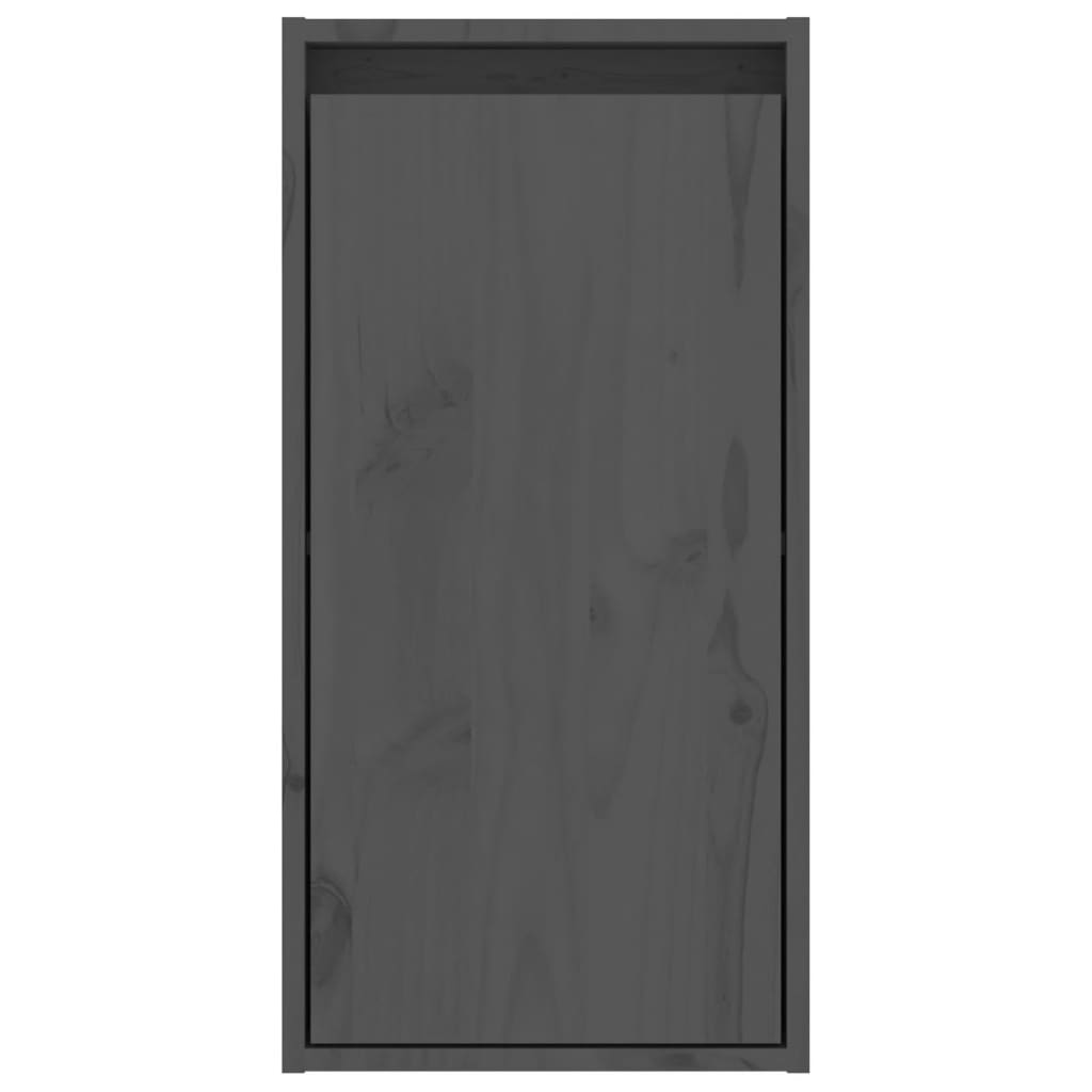  Wandschrank Grau 30x30x60 cm Massivholz Kiefer