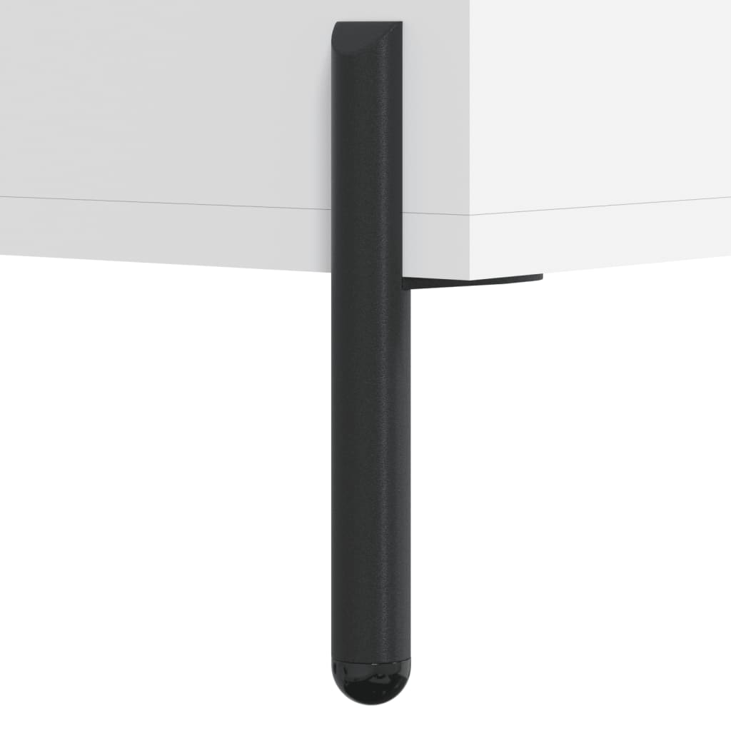  Nachttisch Weiß 40x40x66 cm Holzwerkstoff