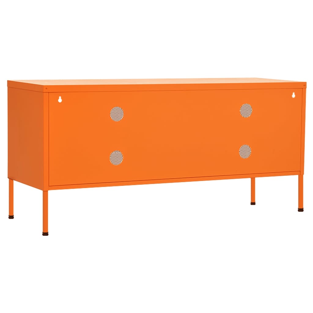  TV-Schrank Orange 105x35x50 cm Stahl    