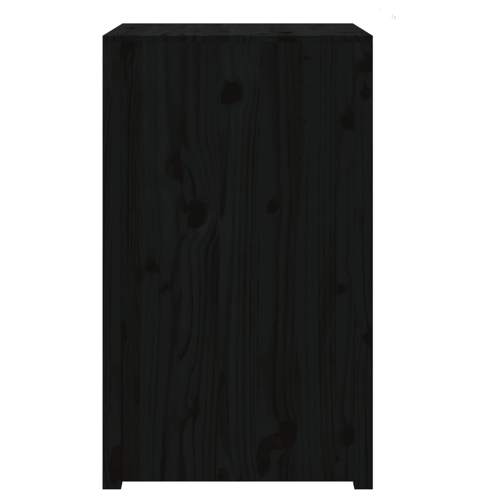  Outdoor-Küchenschrank Schwarz 55x55x92 cm Massivholz Kiefer