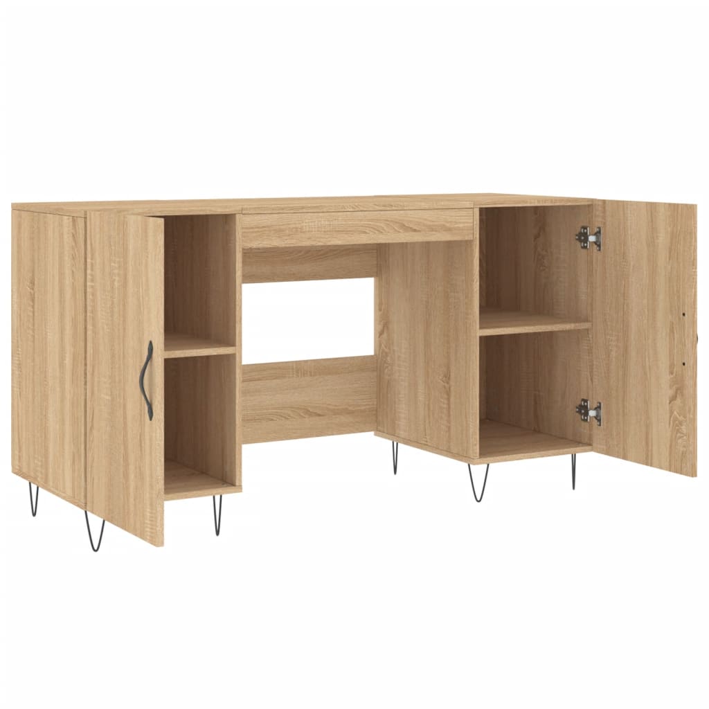  Schreibtisch Sonoma-Eiche 140x50x75 cm Holzwerkstoff