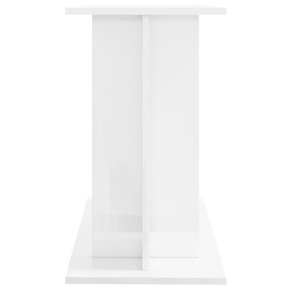  Aquariumständer Hochglanz-Weiß 80x35x60 cm Holzwerkstoff