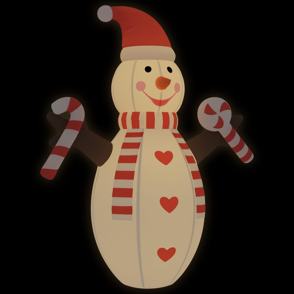 Aufblasbarer Schneemann mit LEDs 630 cm