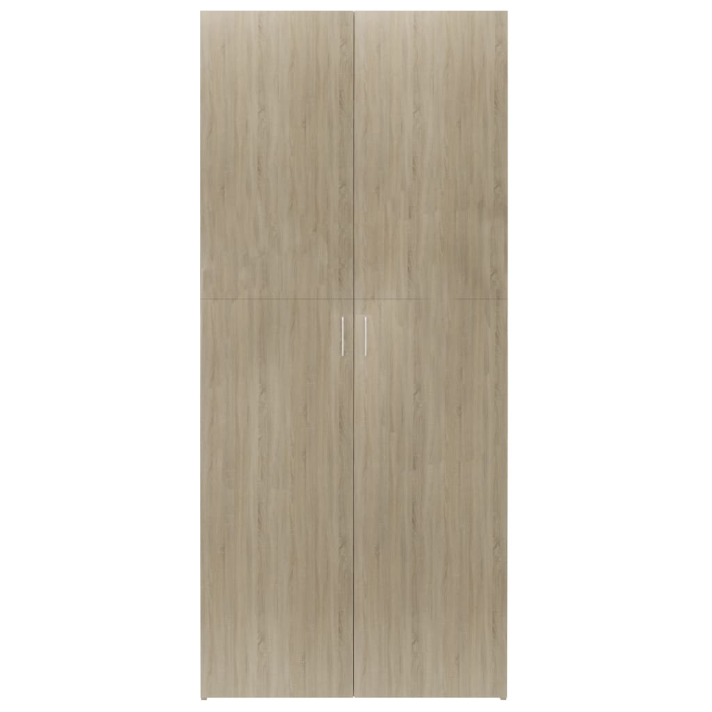  Schuhschrank Sonoma-Eiche 80x35,5x180 cm Holzwerkstoff