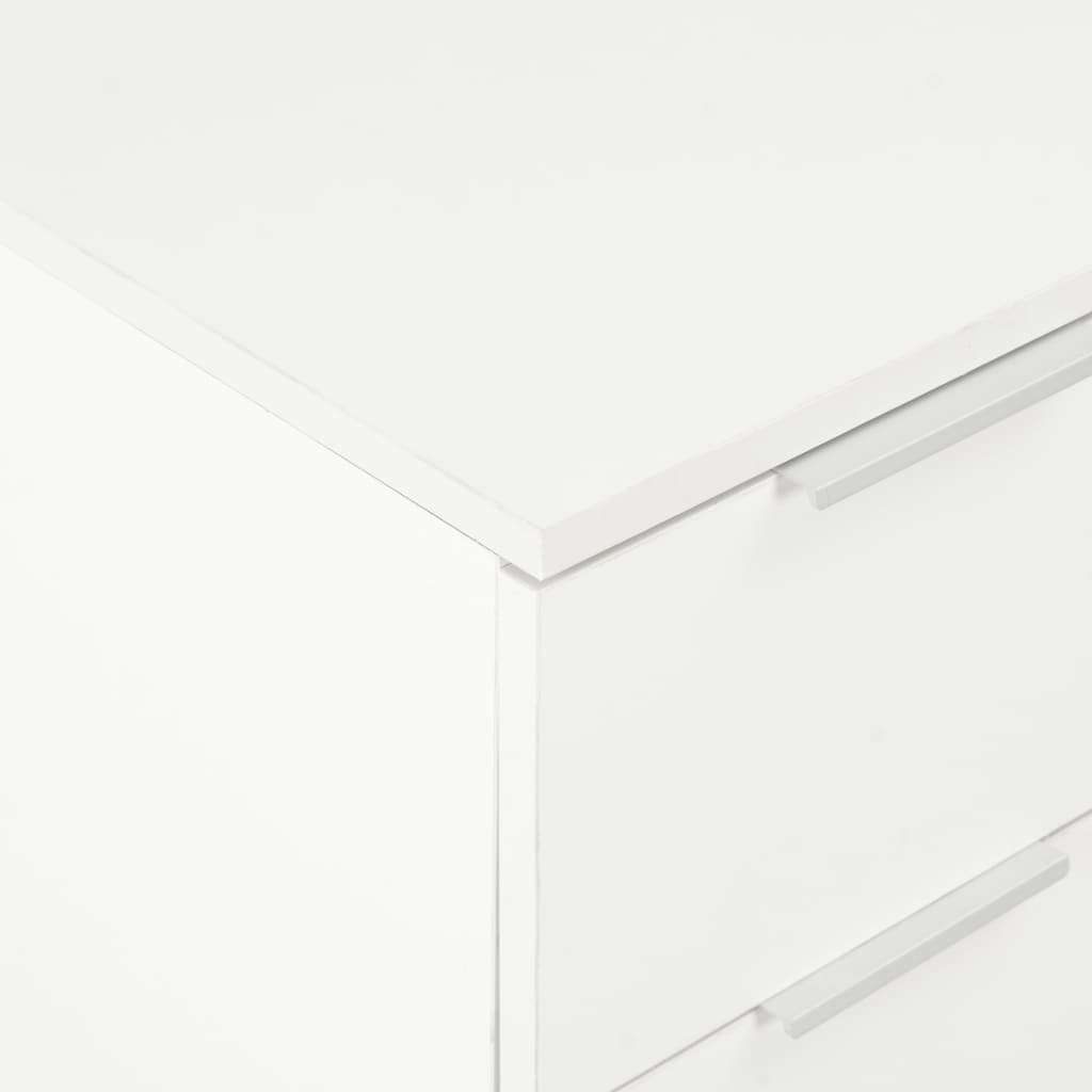  Sideboard Hochglanz-Weiß 60x35x80 cm Holzwerkstoff
