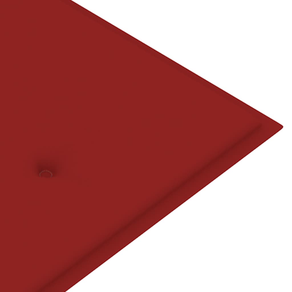  Gartenbank-Auflage Rot 180x50x3 cm Oxford-Gewebe