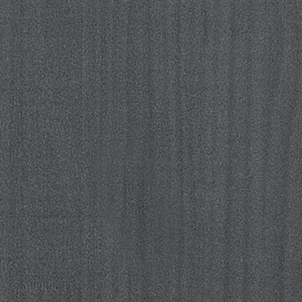  Bücherregal Grau 70x33x110 cm Massivholz Kiefer