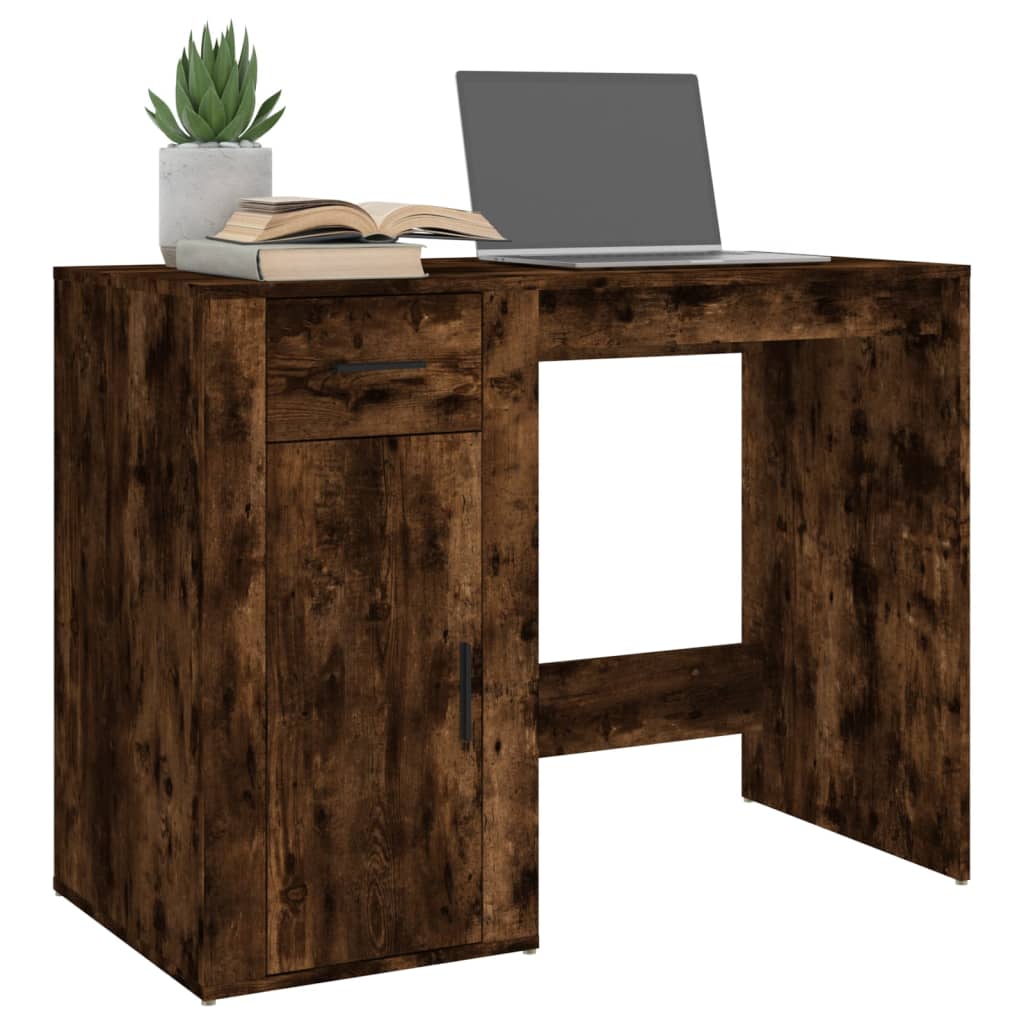  Schreibtisch Räuchereiche 100x49x75 cm Holzwerkstoff