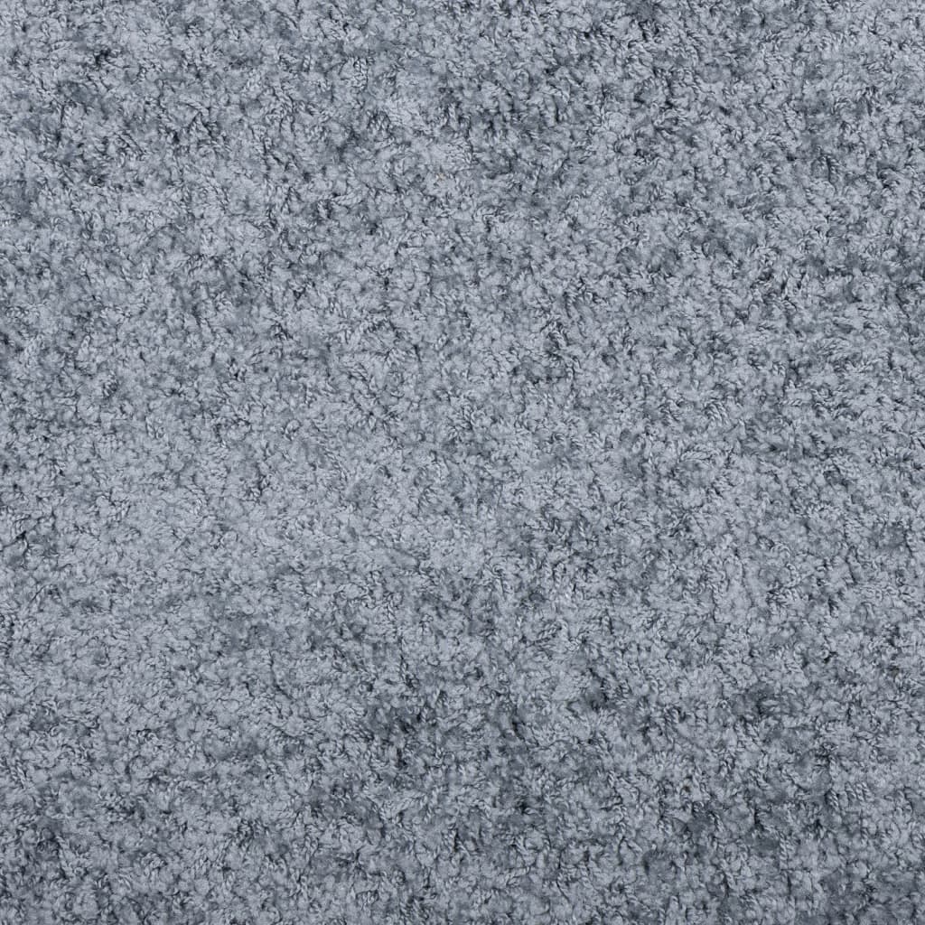  Teppich Shaggy Hochflor Modern Blau 140x200 cm