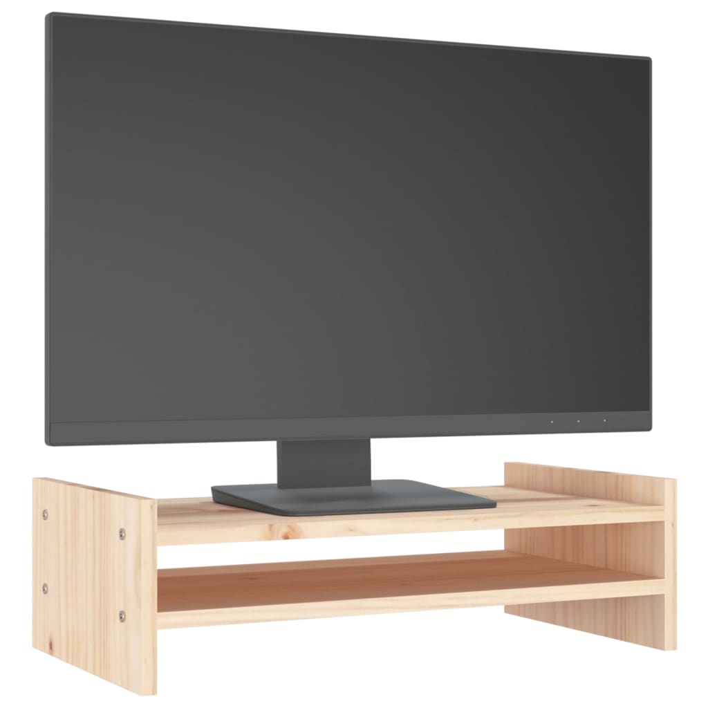  Monitorständer 50x27x15 cm Massivholz Kiefer