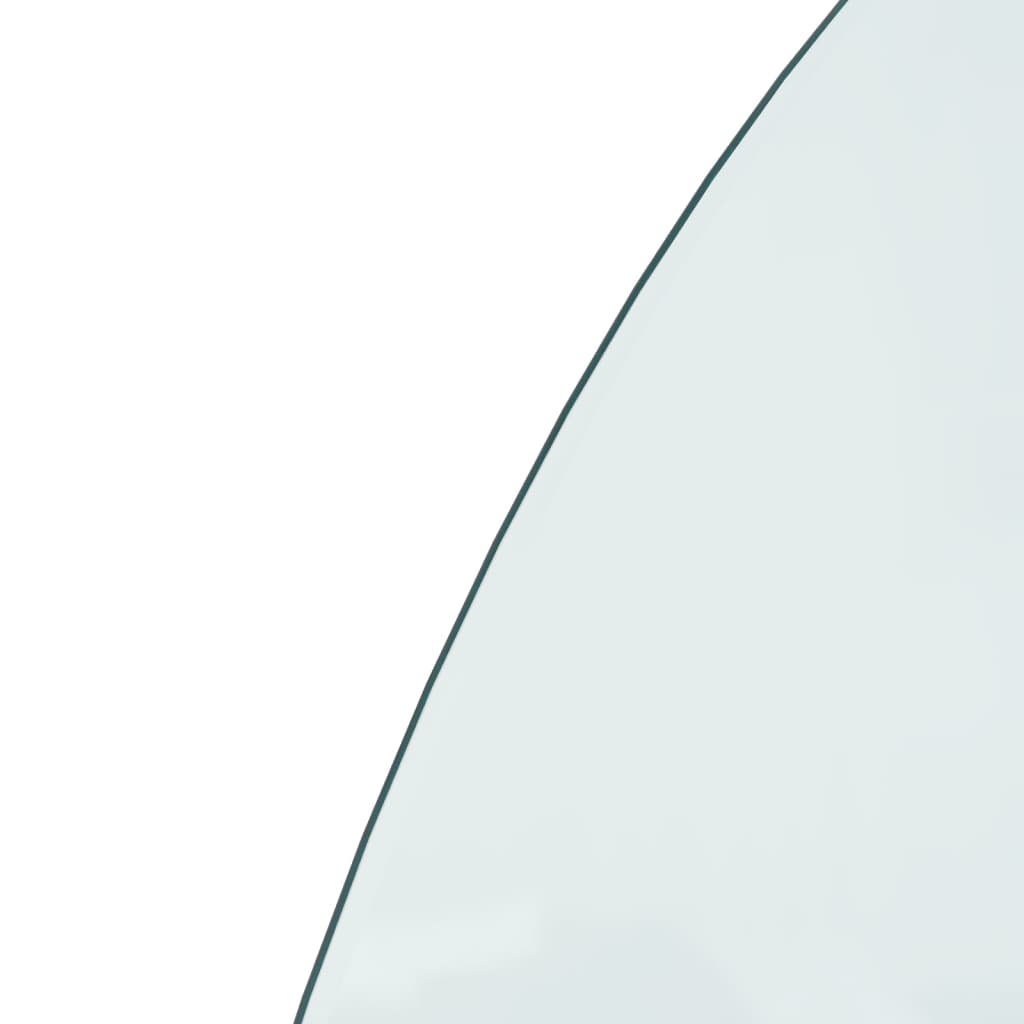  Funkenschutzplatte Glas Halbrund 1000x600 mm