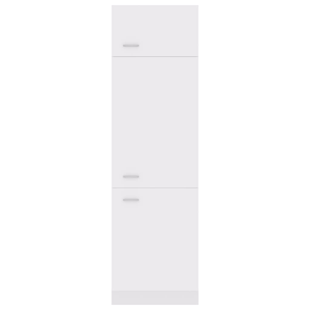  Kühlumbauschrank Weiß 60x57x207 cm Holzwerkstoff