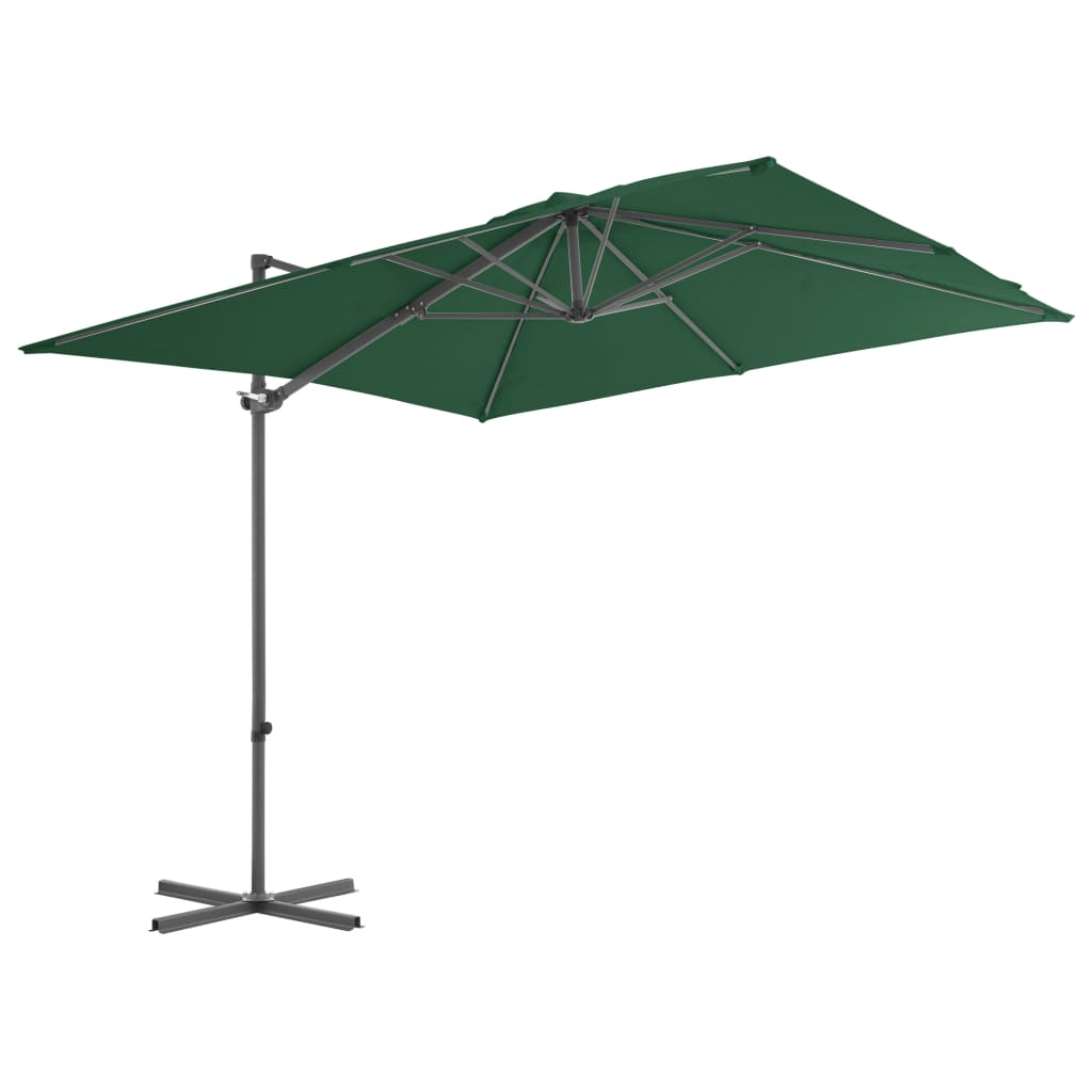  Sonnenschirm mit Schirmständer Grün