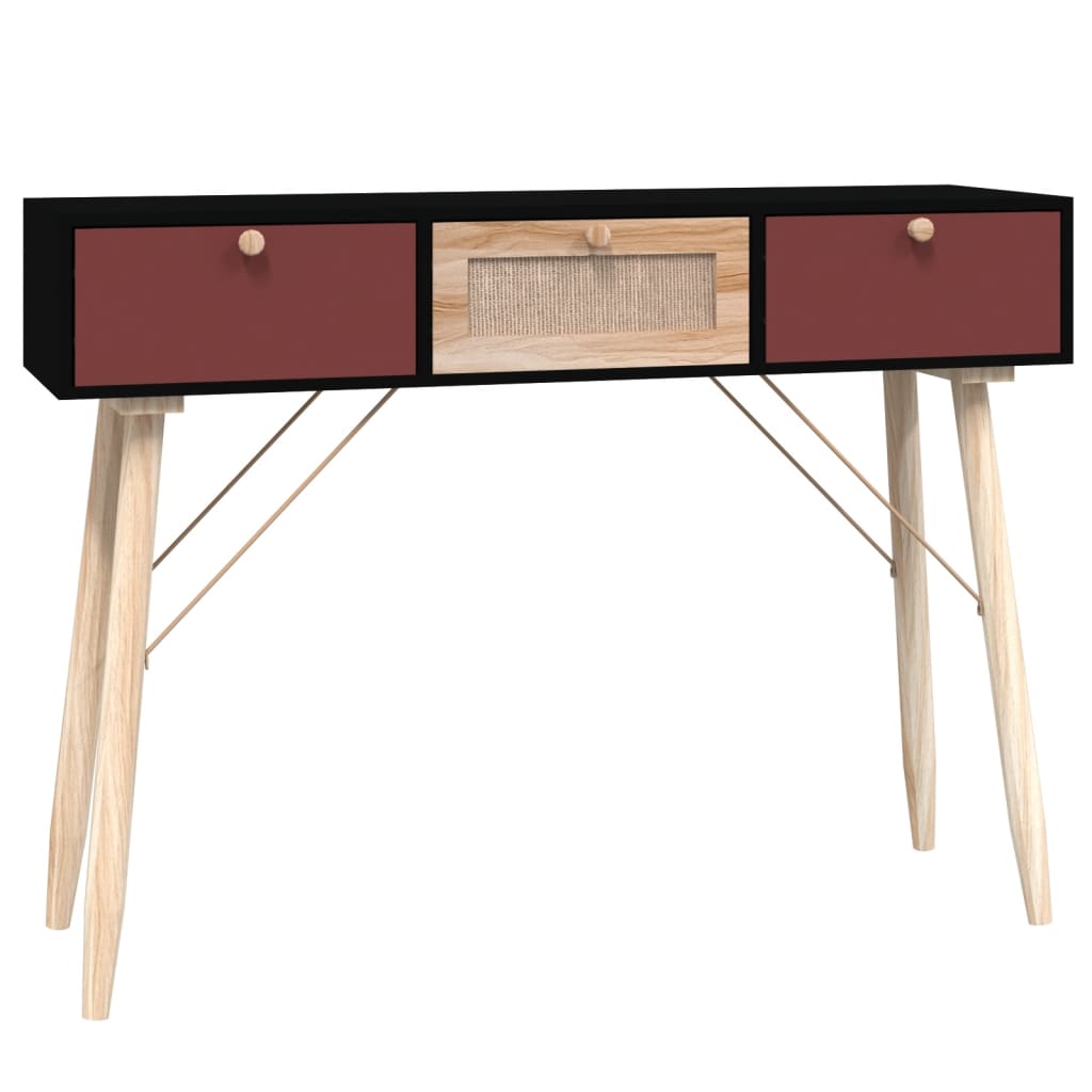  Konsolentisch mit Schubladen 105x30x75 cm Holzwerkstoff