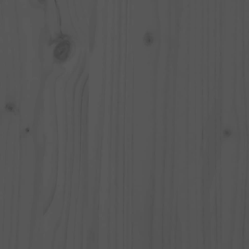  Sonnenliege Grau 199,5x60x74 cm Massivholz Kiefer