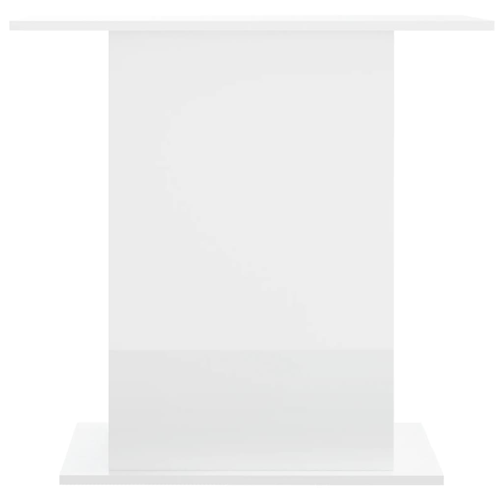  Aquariumständer Hochglanz-Weiß 75x36x72,5 cm Holzwerkstoff
