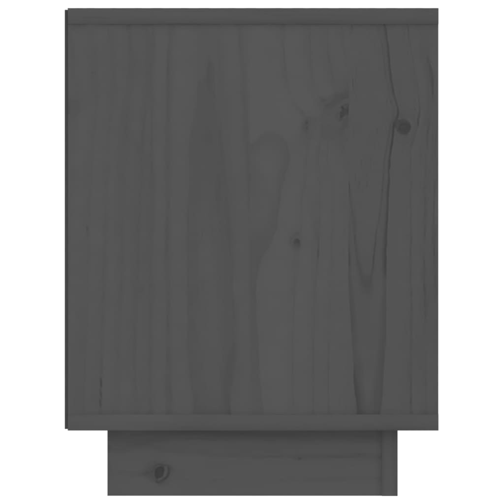  Nachttisch Grau 40x30x40 cm Massivholz Kiefer
