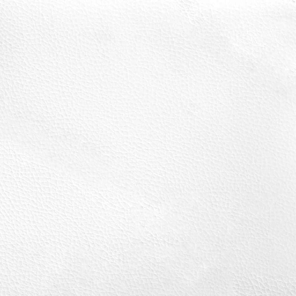  Bettgestell mit Kopfteil Schwarz und Weiß 80x200 cm Kunstleder
