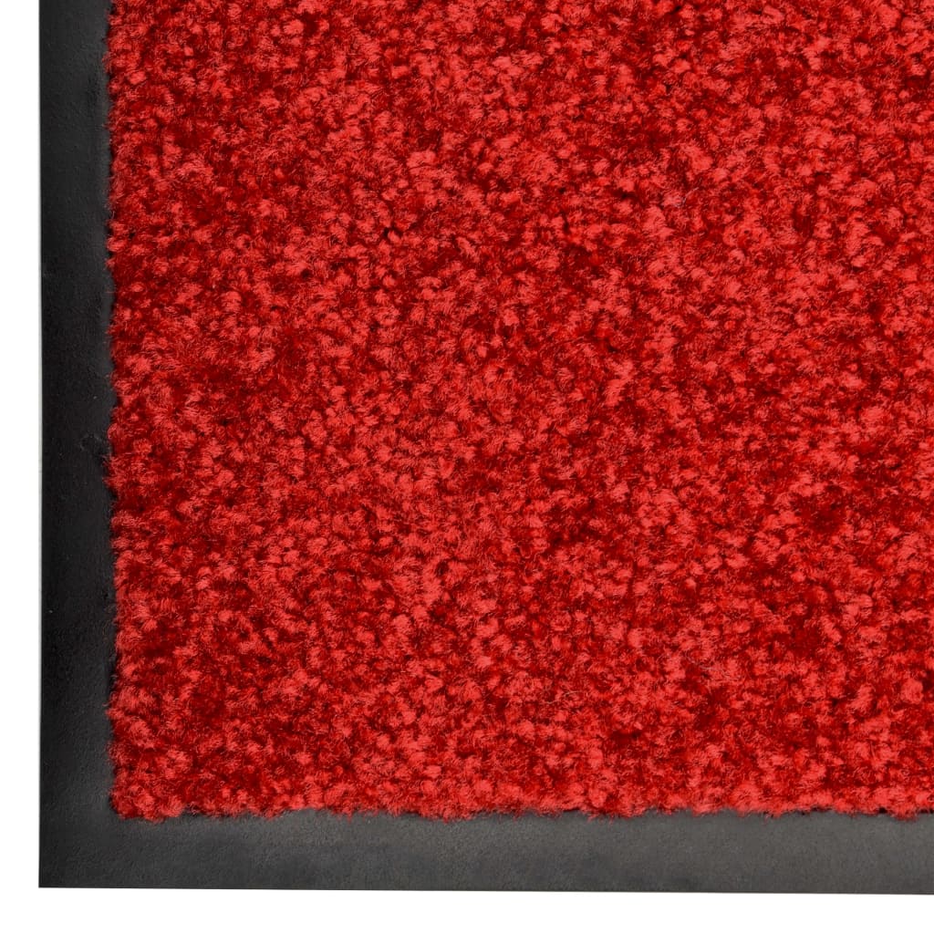  Fußmatte Waschbar Rot 60x180 cm 