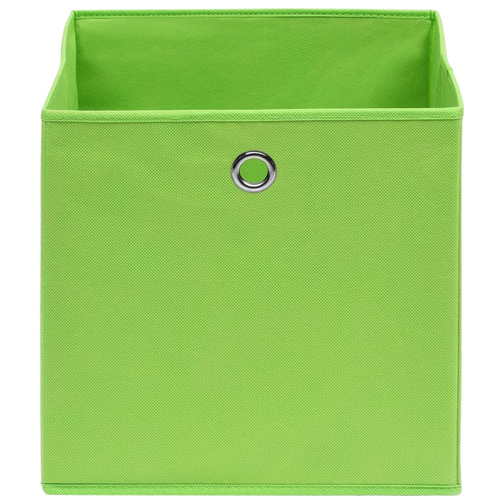  Aufbewahrungsboxen 10 Stk. Grün 32x32x32 cm Stoff